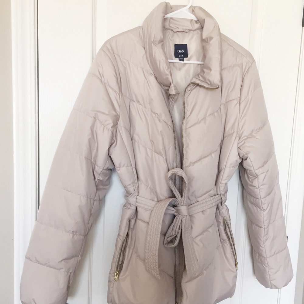 GAP khaki colored winter coat